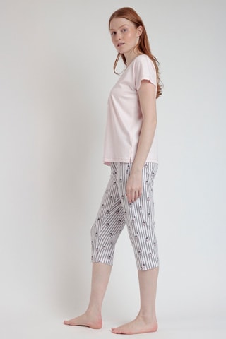 Pyjama - Bleu, rose et gris