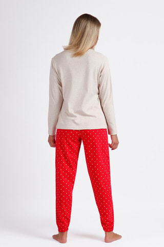 Pigiama Minni Disney - Bianco, beige e rosso
