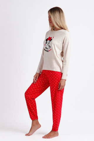 Pigiama Minni Disney - Bianco, beige e rosso