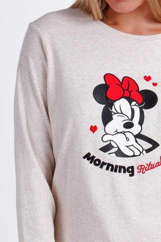 Pigiama Minni Disney - Bianco, beige e rosso