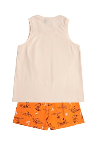 Pigiama Snoopy e i Peanuts - Bianco, beige e arancione
