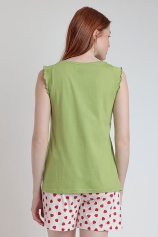 Pyjama - Blanc, rouge et vert