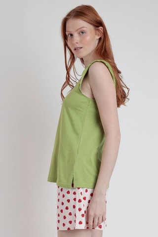 Pyjama - Blanc, rouge et vert