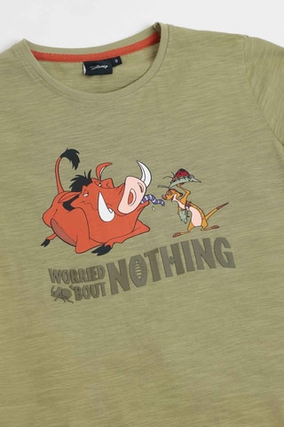 Pigiama Timon e Pumba Il re leone Disney - Bianco, rosso e verde