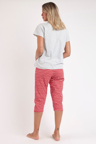 Pigiama Minni Disney - Bianco, rosso e grigio