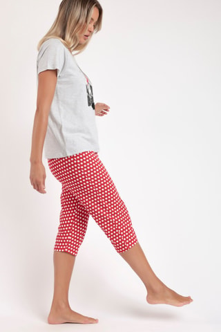 Pigiama Minni Disney - Bianco, rosso e grigio