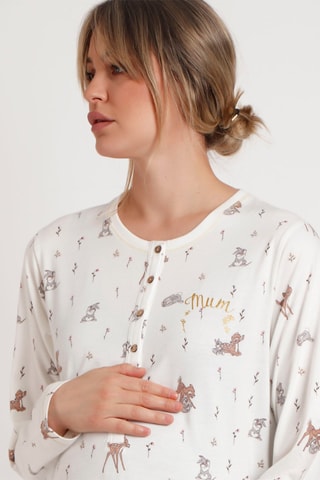 Vestaglia premaman Bambi Disney - Bianco