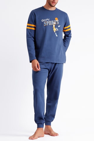 Pigiama Pippo Disney - Bianco, blu e giallo