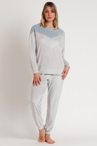 Pyjama en velours - Gris