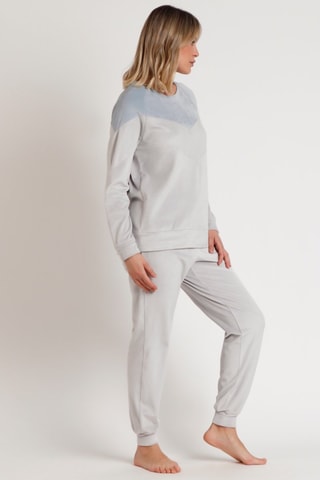 Pyjama en velours - Gris