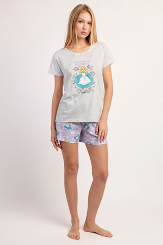 T-shirt Alice nel Paese delle Meraviglie Disney - Grigio