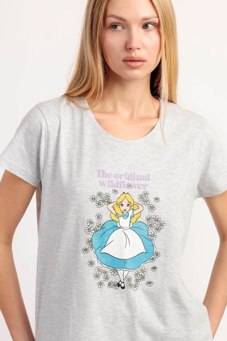 T-shirt Alice nel Paese delle Meraviglie Disney - Grigio