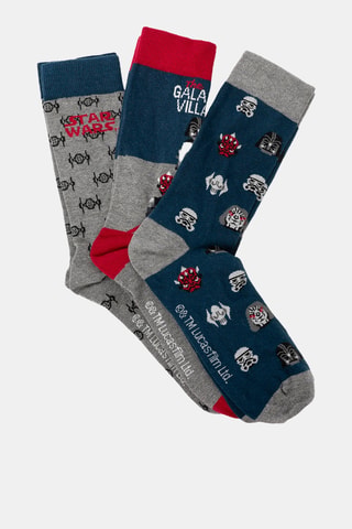 3 paia di calze Star Wars - Rosa