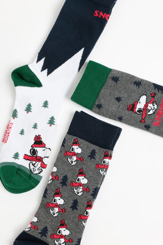 3 paia di calze Snoopy - Rosa