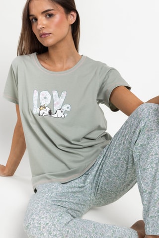 Pyjama Snoopy - Vert