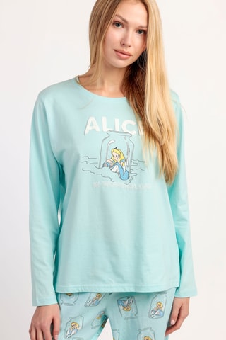 T-shirt Alice nel Paese delle Meraviglie Disney - Blu