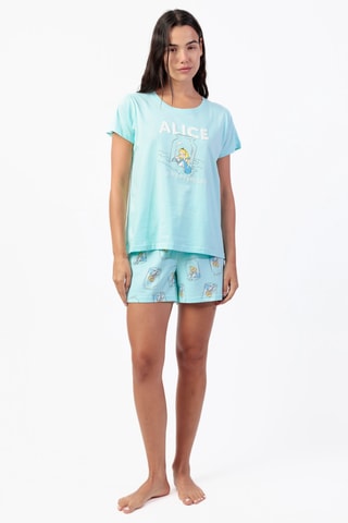 T-shirt Alice nel Paese delle Meraviglie Disney - Blu