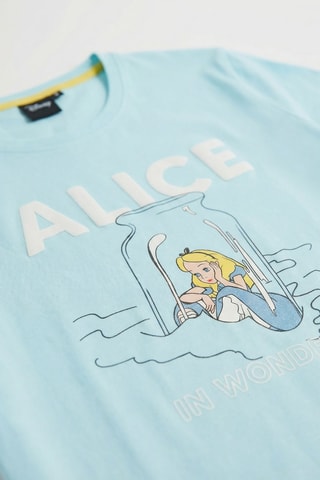 T-shirt Alice nel Paese delle Meraviglie Disney - Blu