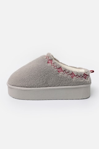 Chaussons plateformes - Gris