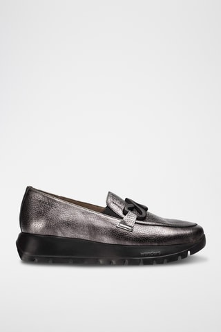 Mocassins en cuir - Gris