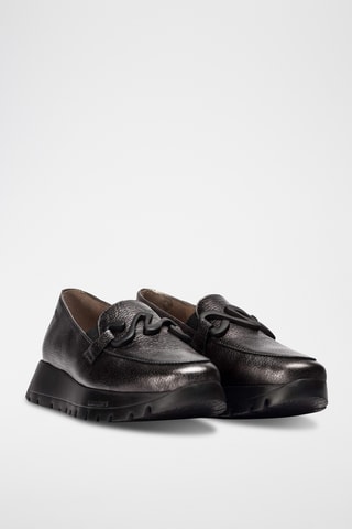 Mocassins en cuir - Gris