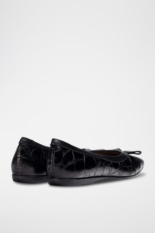 Ballerine in pelle - Nero