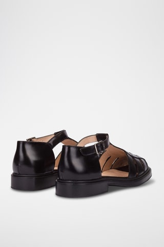 Sandali in pelle - Nero