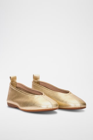 Ballerines en cuir - Gris