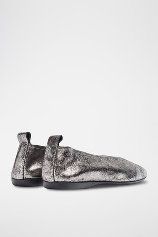 Ballerines en cuir - Gris