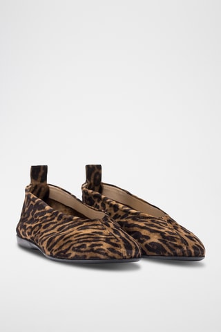 Ballerines en cuir - Marron