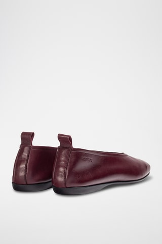 Ballerines en cuir - Bordeaux
