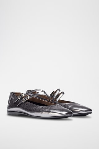 Babies en cuir - Gris