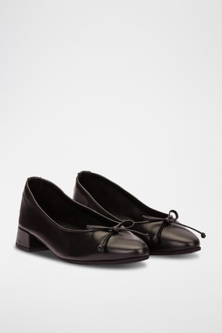 Ballerine in pelle - Nero