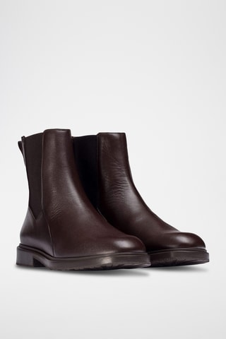 Stivaletti Beatles in pelle - Marrone