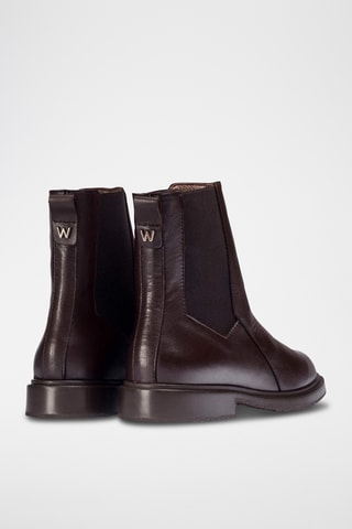 Stivaletti Beatles in pelle - Marrone