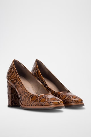 Escarpins en cuir - Marron