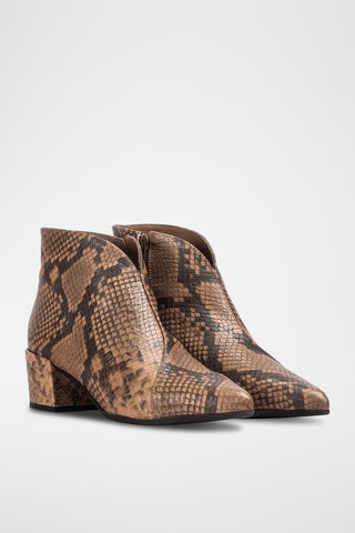 Stivaletti in pelle - Taupe