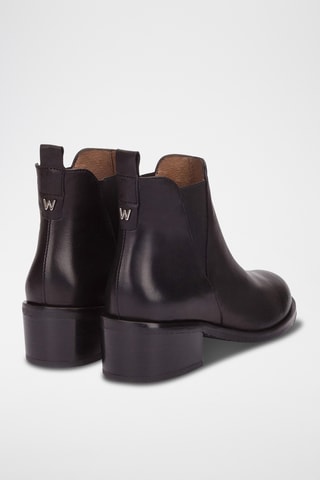 Stivaletti Beatles in pelle - Nero
