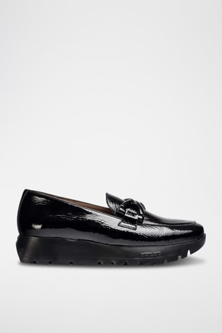Mocassins en cuir verni - Noir
