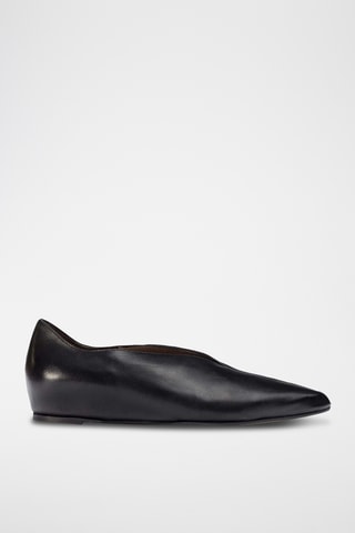 Ballerines en cuir - Noir