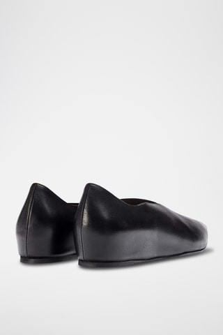 Ballerines en cuir - Noir