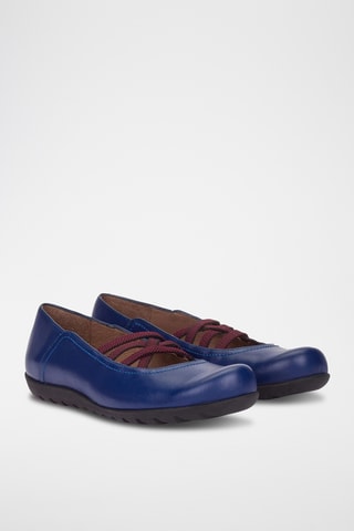 Babies en cuir - Bleu