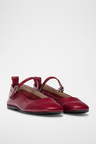 Babies en cuir - Rouge