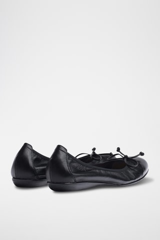 Ballerines en cuir verni - Noir