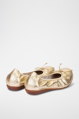 Ballerines en cuir verni - Gris