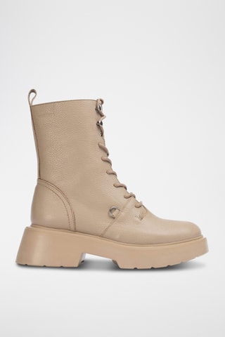 Stivaletti in pelle - Taupe