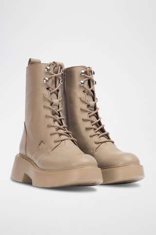 Stivaletti in pelle - Taupe