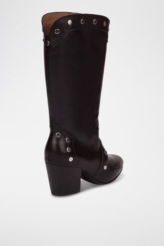 Bottes en cuir - Noir