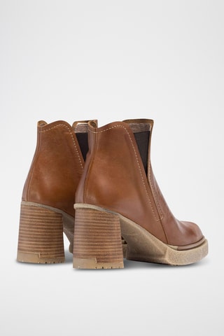 Bottines Chelsea en cuir - Marron