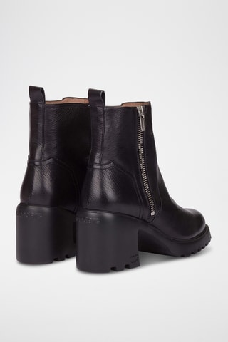 Bottines en cuir - Noir